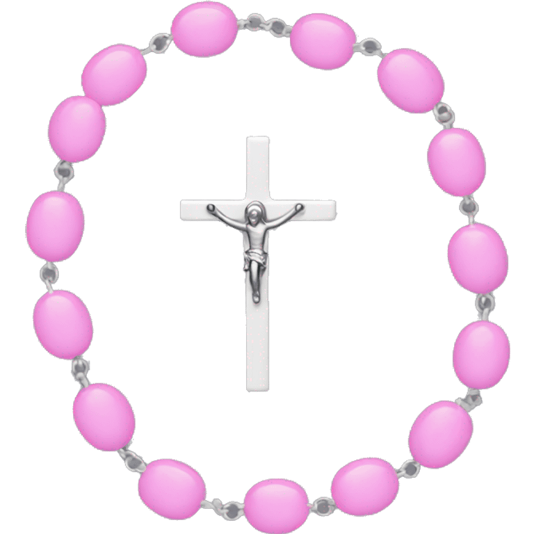 Pink rosary emoji