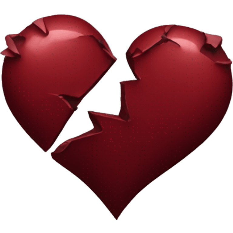 Broken dark red heart emoji