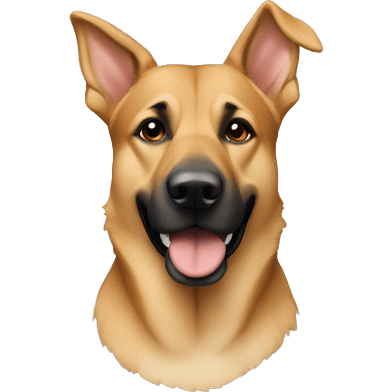 Tan American Pit German Shepherd Mix emoji