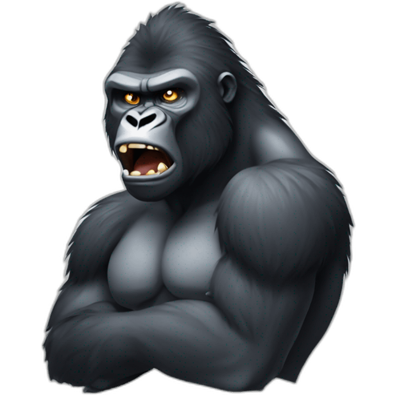 Angry gorilla emoji