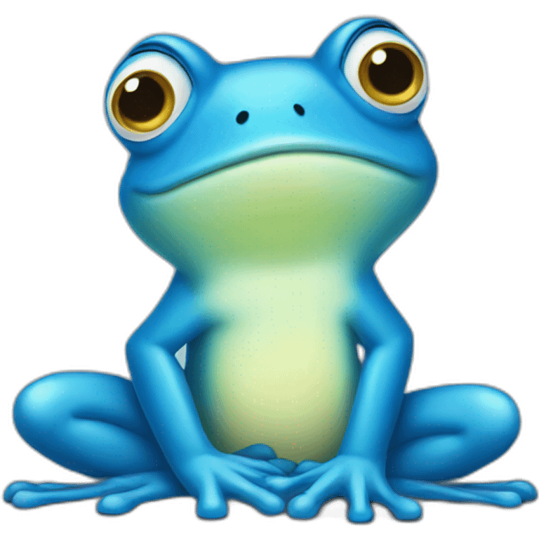 blue frog emoji