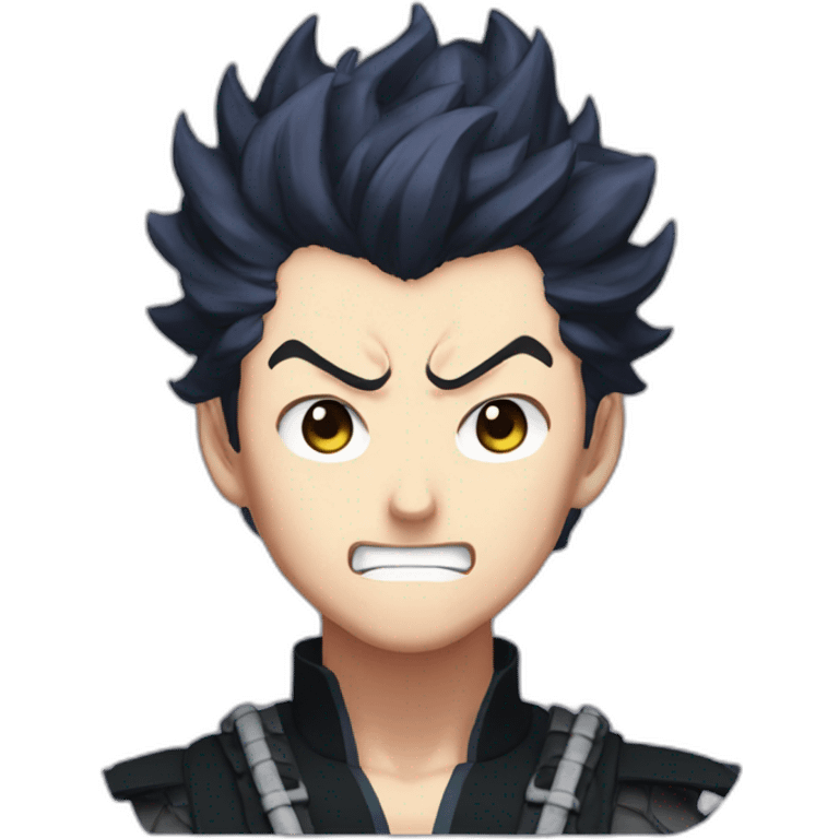 Tanjiro Kamado Demon SLayer Angry emoji