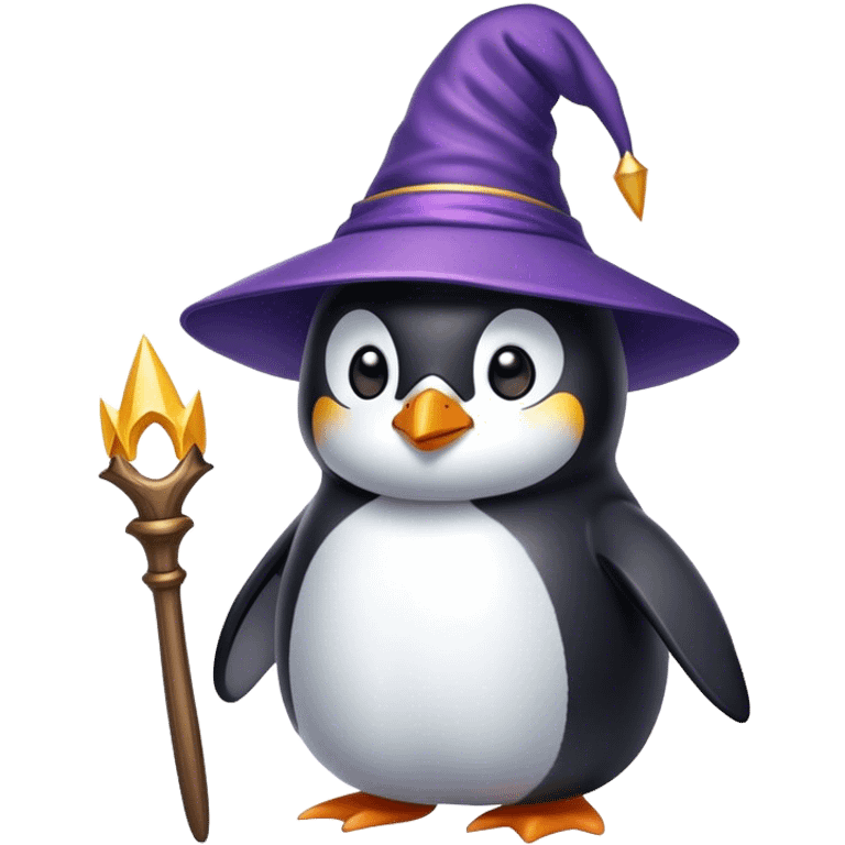 Penguin Wizard emoji