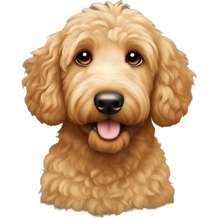 Goldendoodle tan emoji