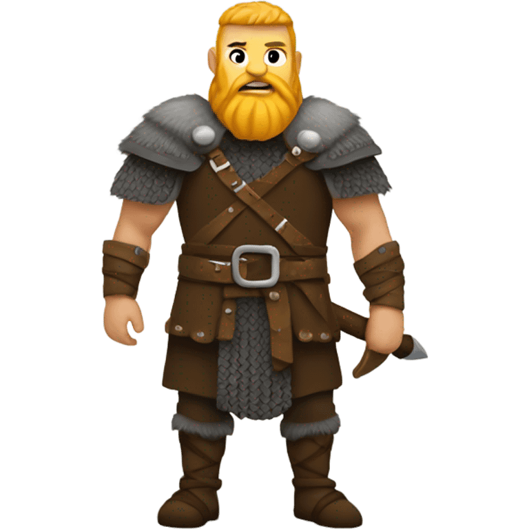 Viking in full height emoji