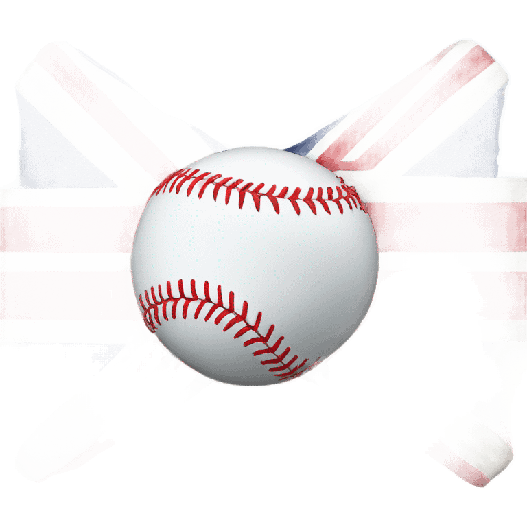 Softball diamond with Union Jack  emoji