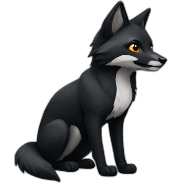 black-fox emoji