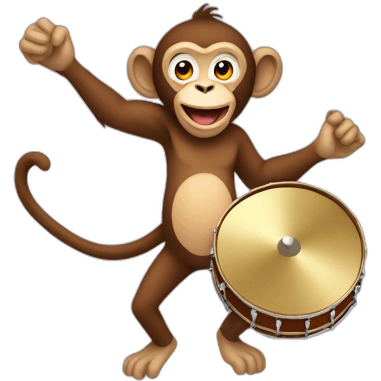 monkey with cymbals emoji