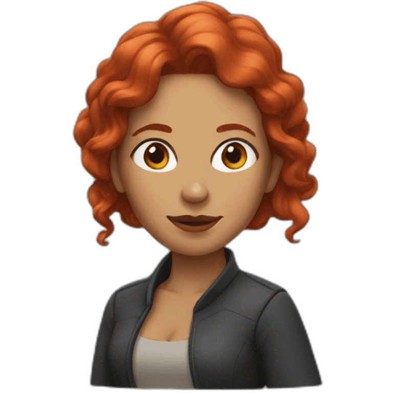 womam with redhair emoji