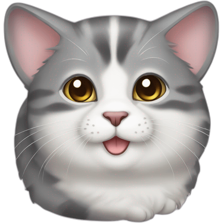 Chinchilla cat emoji