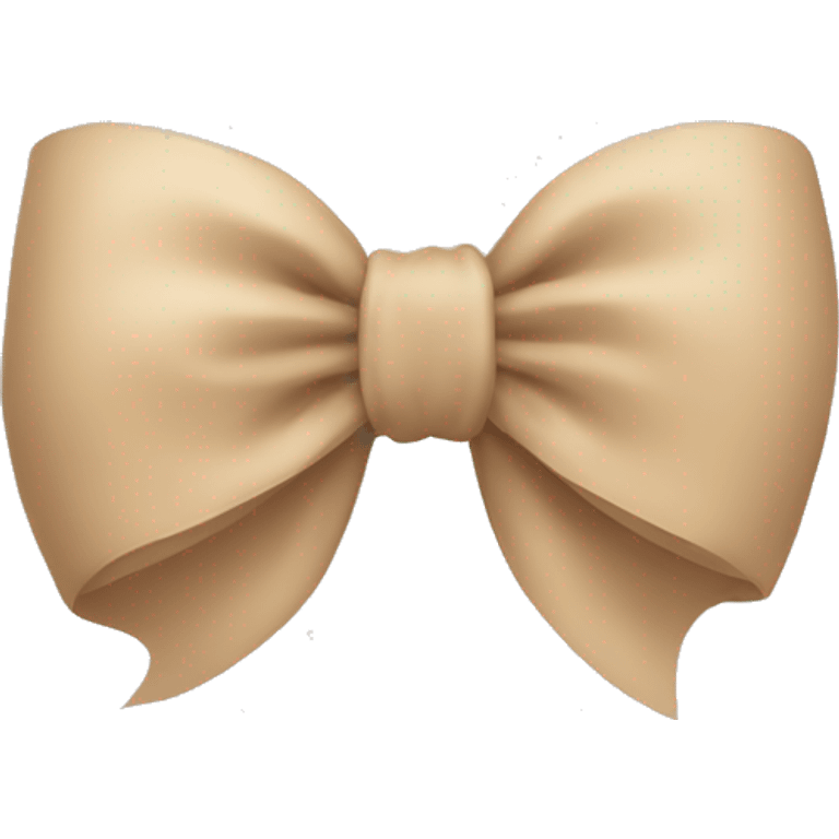 Beige bow emoji