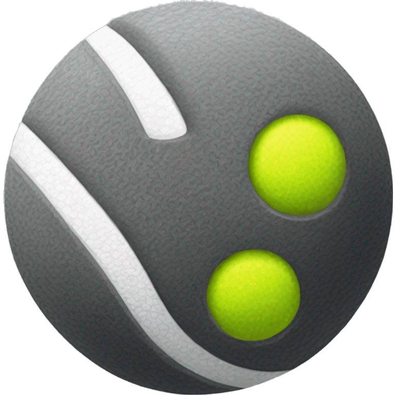 Gray tennis ball  emoji