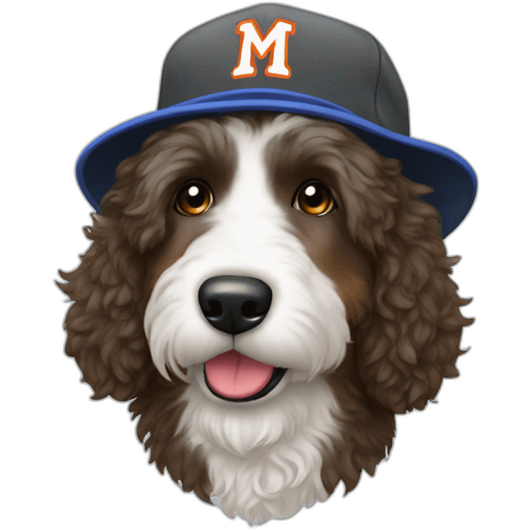 bernedoodle mets hat emoji