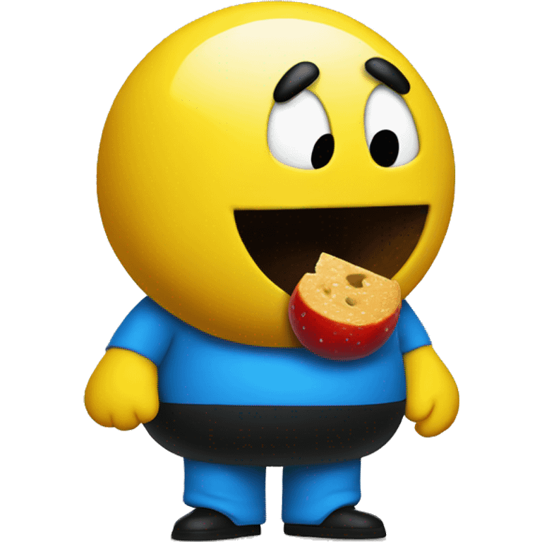 Pac-Man eating Charlie Brown emoji