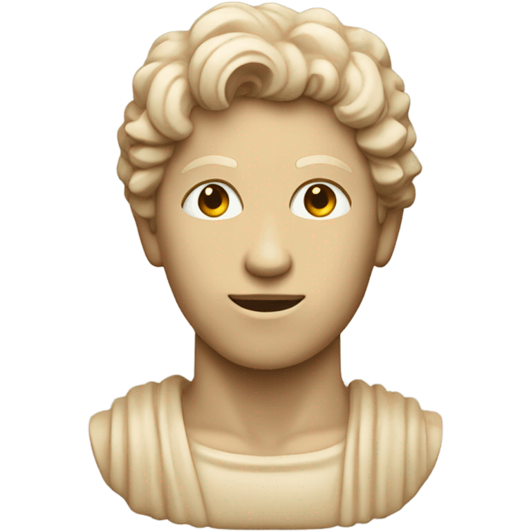 beige statue of david emoji