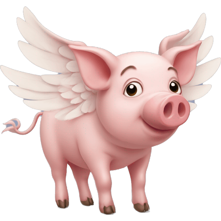 Pig with wings emoji