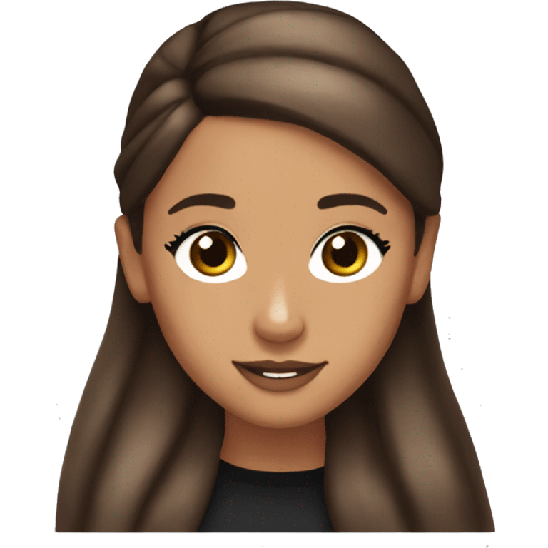 Ariana Grande brown hair emoji