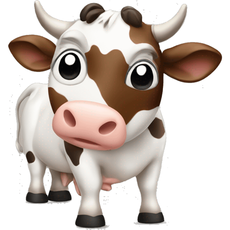 Cow having an idea emoji