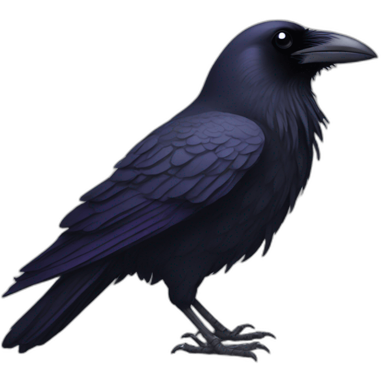 raven bird emoji