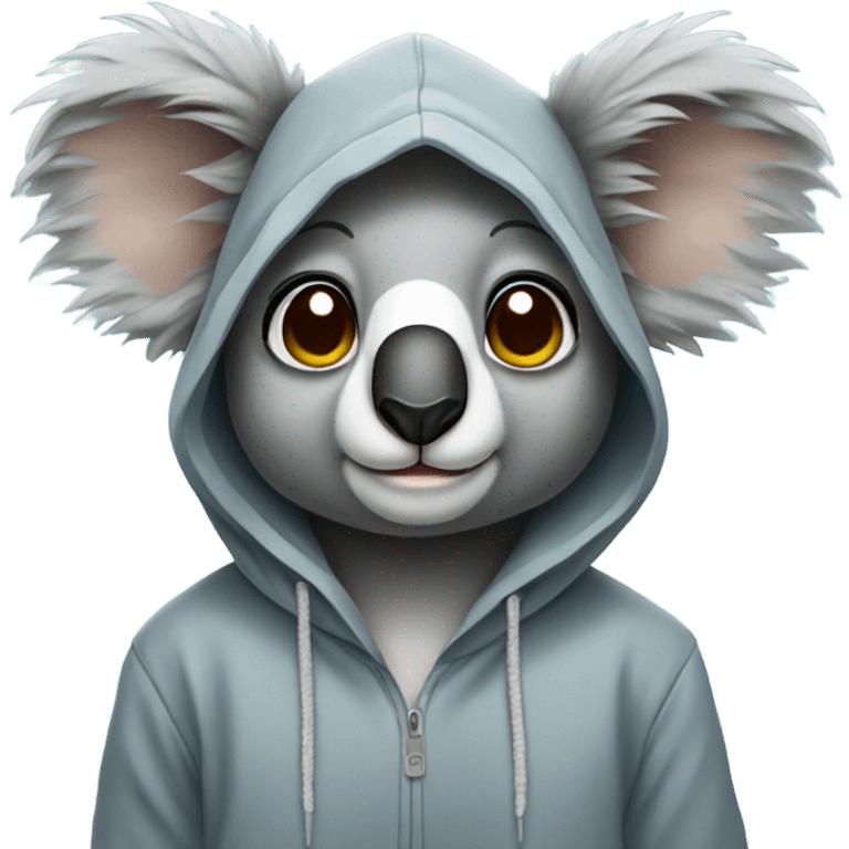 koala wearing a hoodie emoji