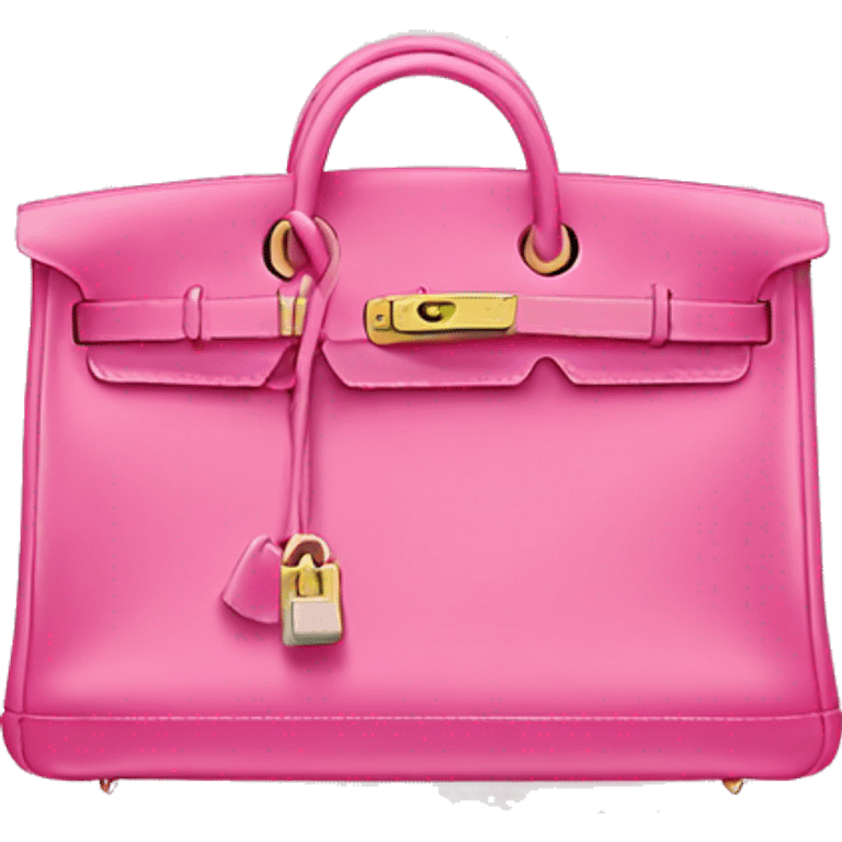 Hermes bag pink emoji