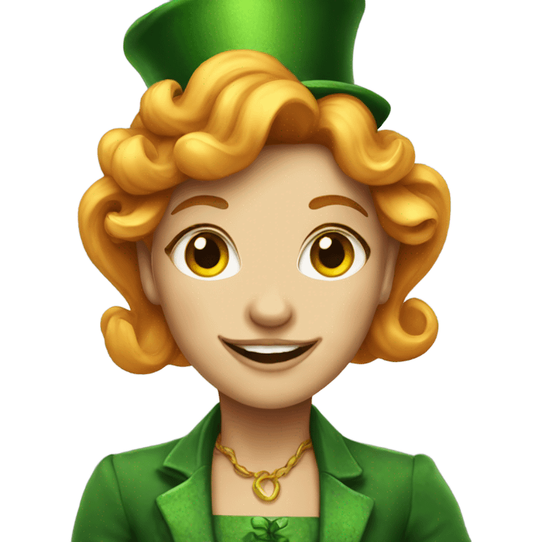 Feminine leprechaun  emoji