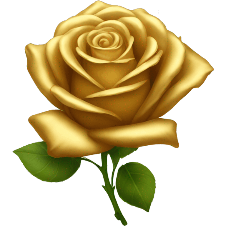 A golden rose  emoji