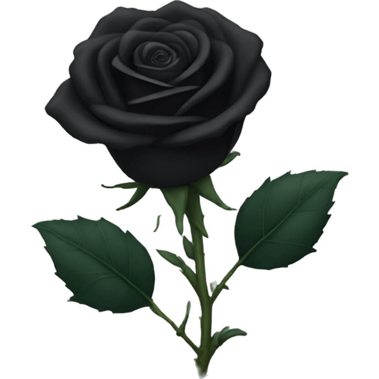 Black rose emoji