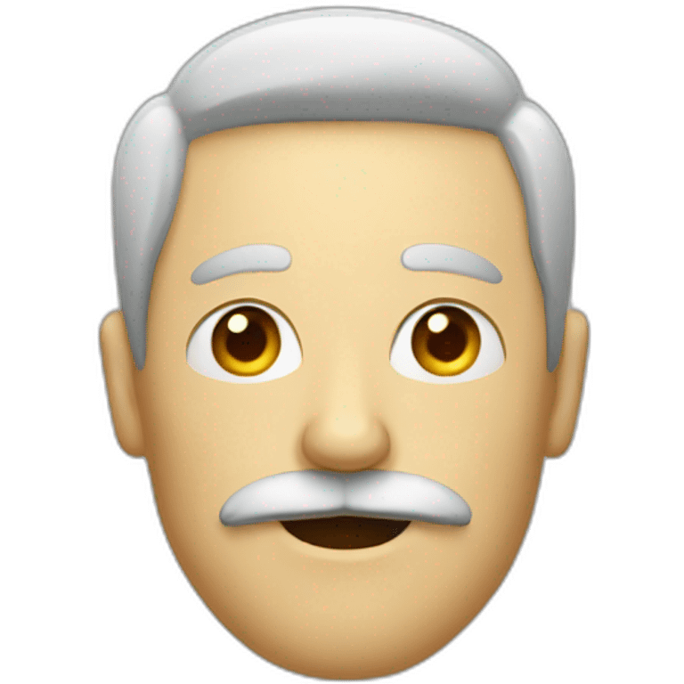 A man with moustache and a wide mouth  emoji