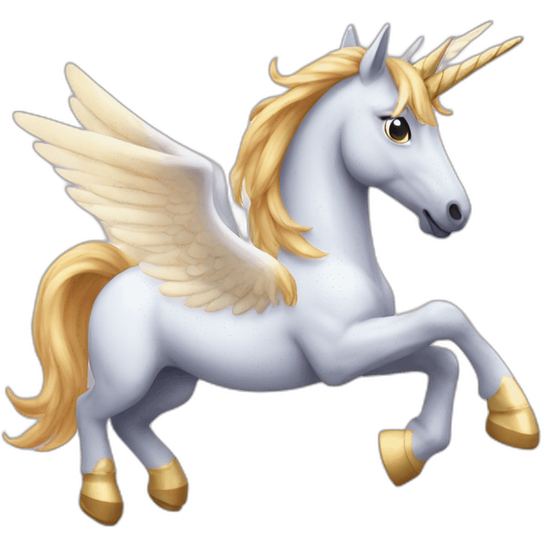 pegasus with an unicorn emoji