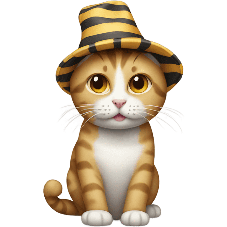 Cat in hat emoji