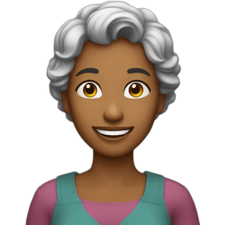 happy polite woman emoji