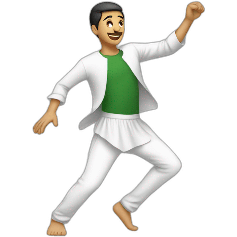 Algerian guy dancing emoji