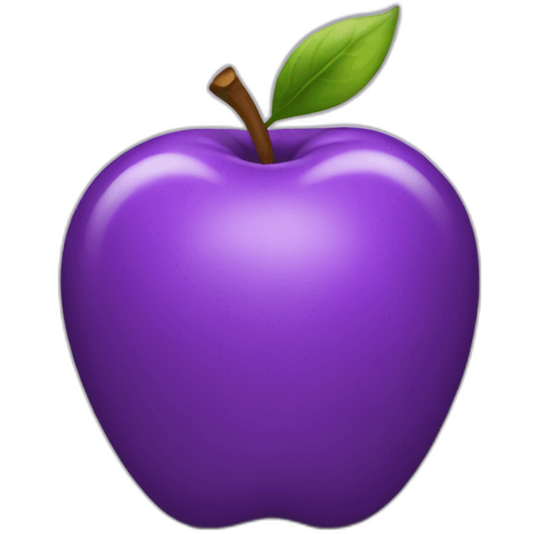 purple apple emoji