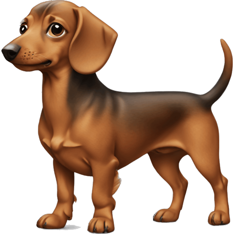 Daschund with mohawk emoji