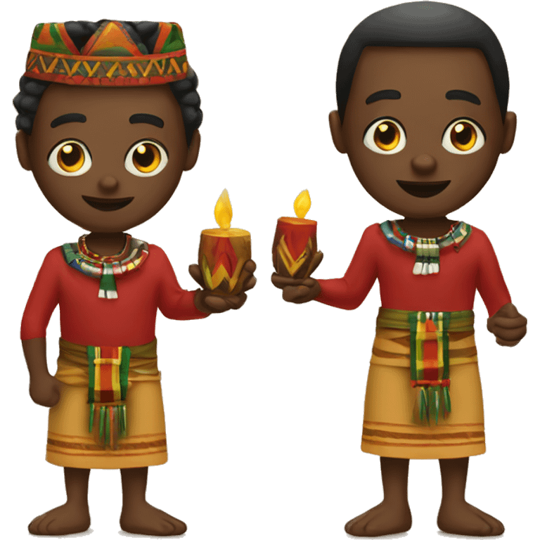 native african culture man Kwanzaa  emoji