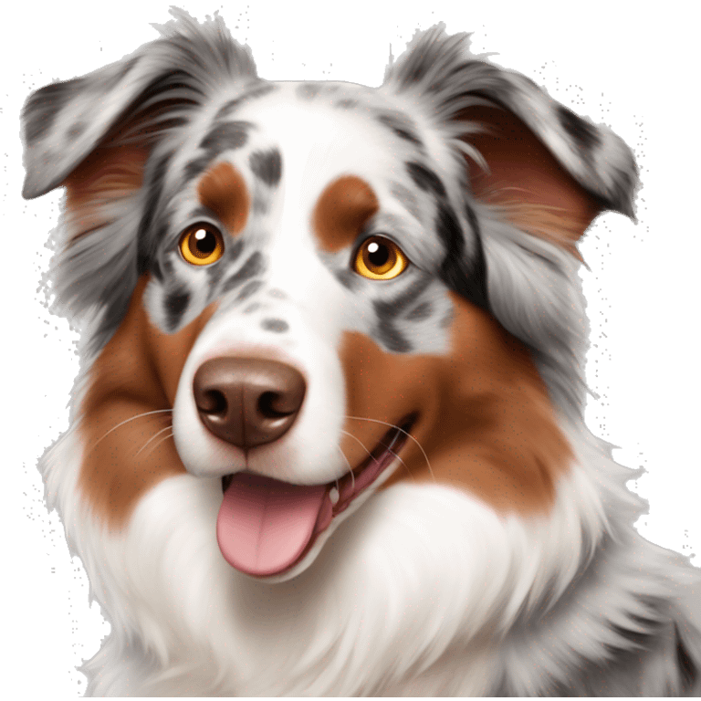 Red merle Australian Shepherd  emoji