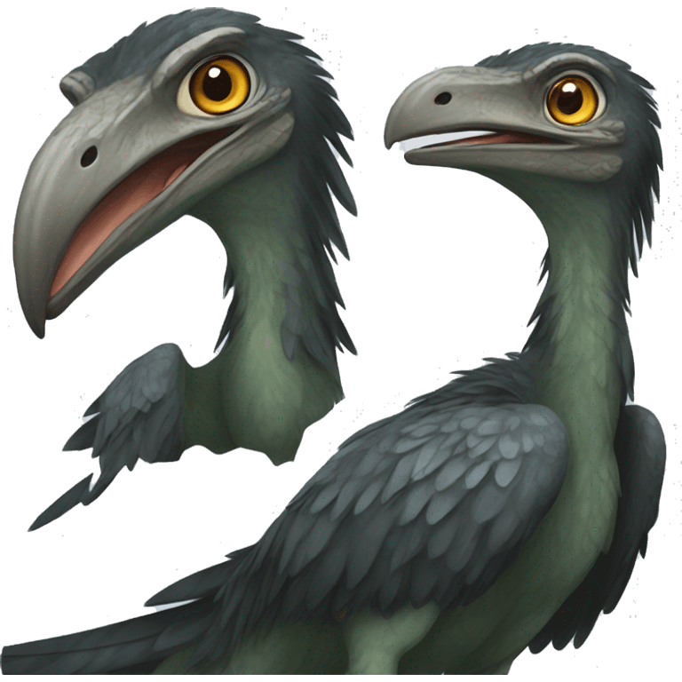 A pyroraptor emoji