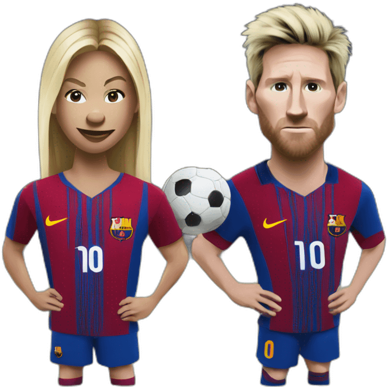 Haaland vs Messi emoji