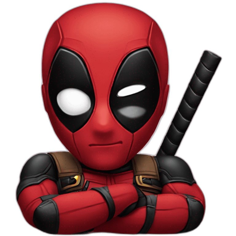 Deadpool in love emoji