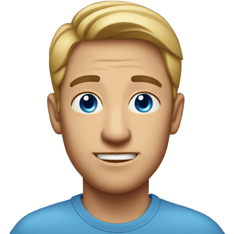 dad with blue eyes standing  emoji