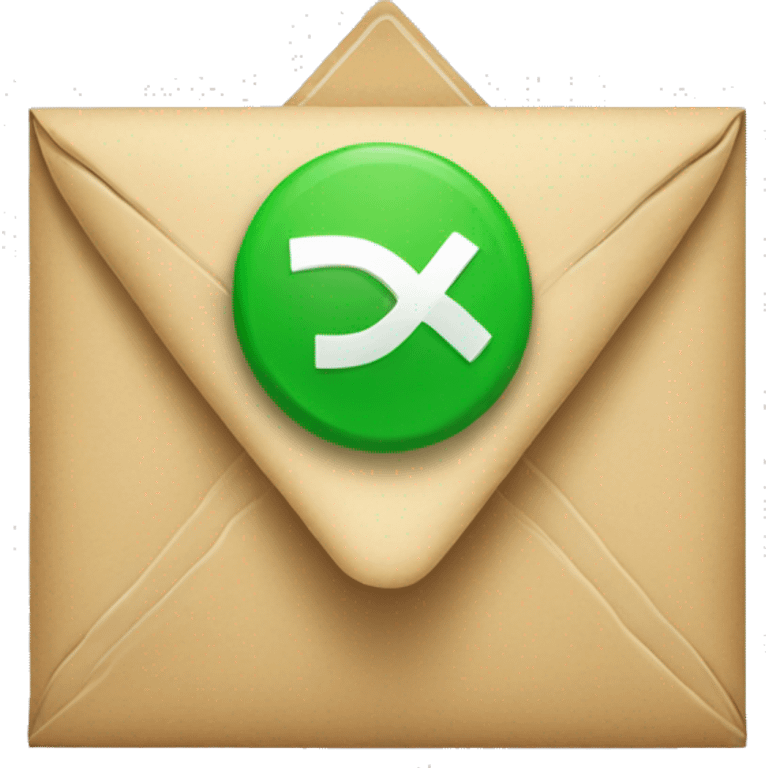 envelope with green checkmark emoji