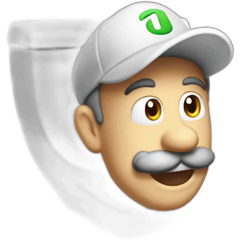 luigi-in-toilet-seat emoji