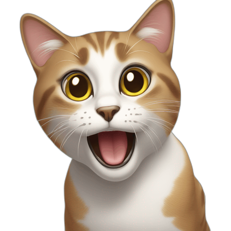 astonished cat emoji