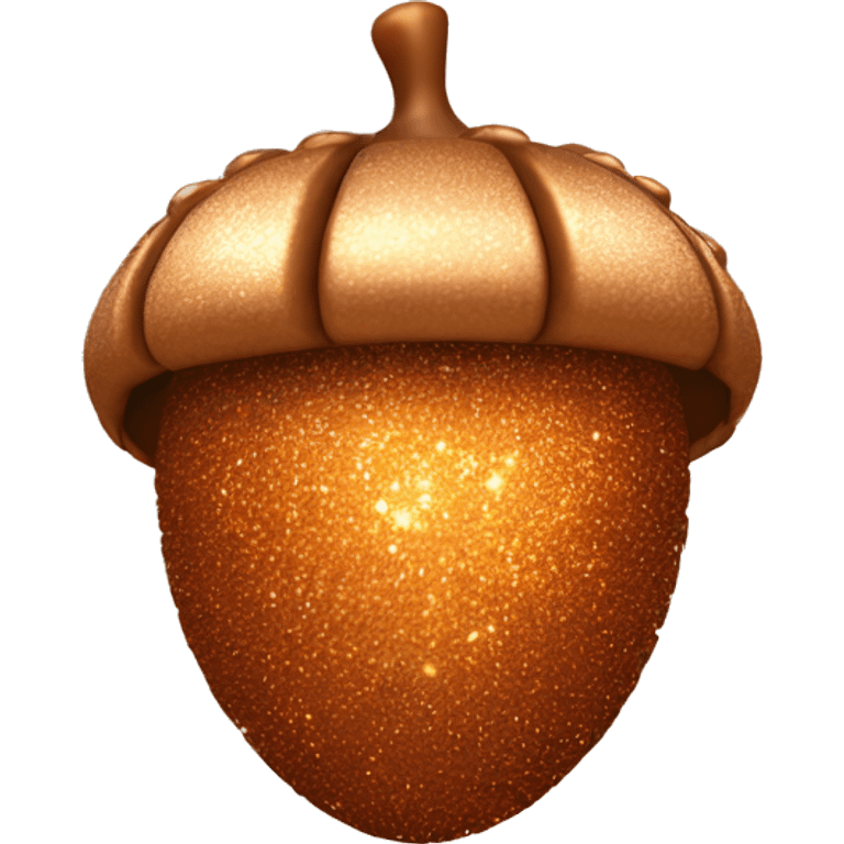 sparkling copper Acorn emoji