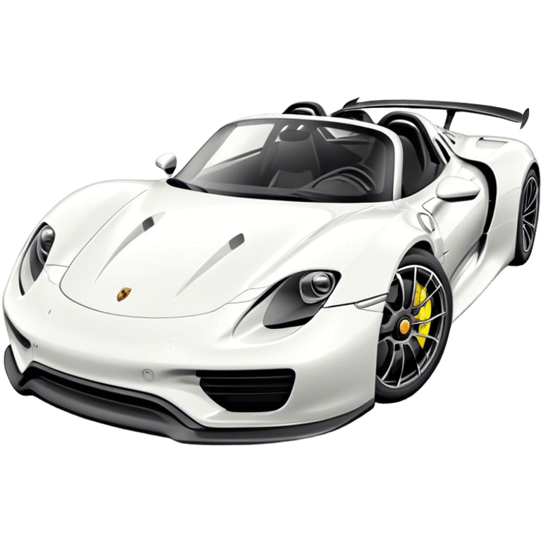 Porsche 918 Spyder - Porsche (Model Year: 2021) (Iconic colour: White) emoji