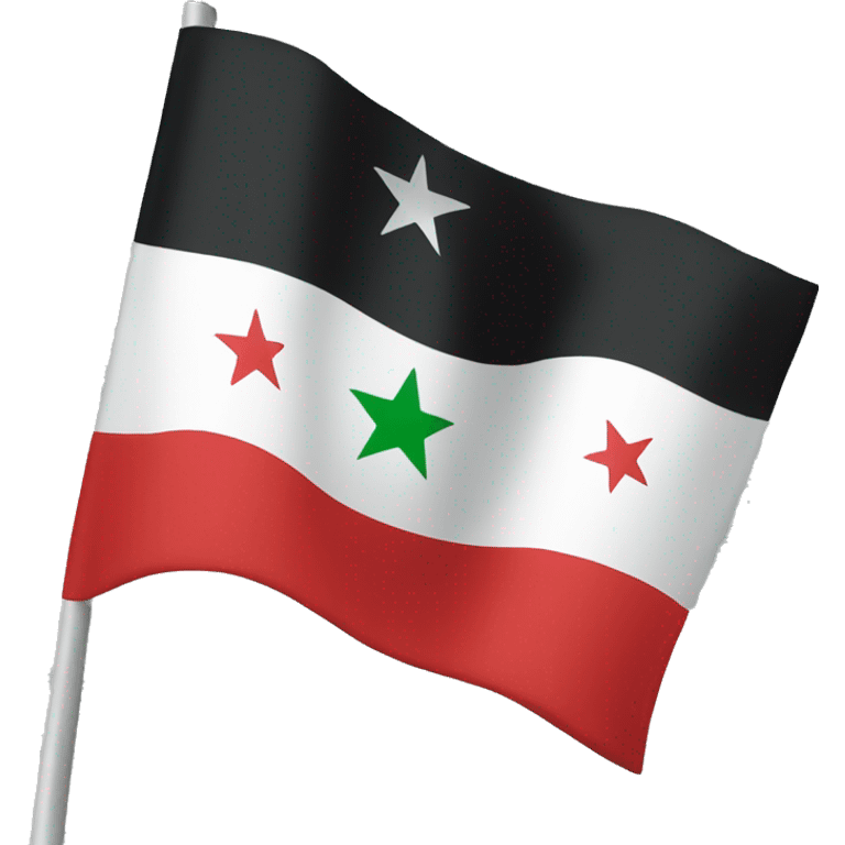 Syria flag 3 stars  emoji