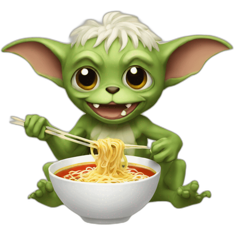 gremlin eating ramen emoji