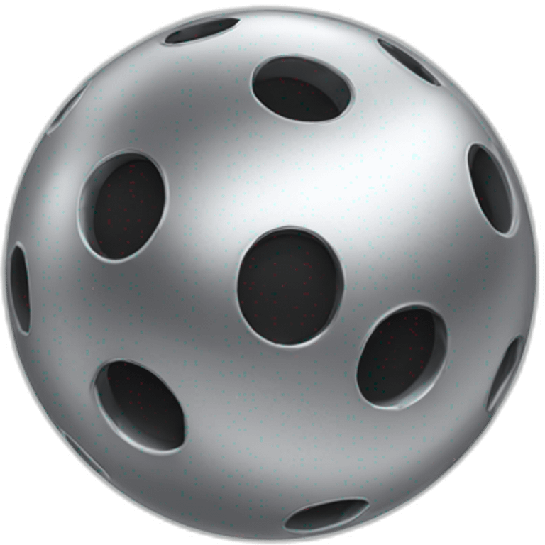 a chrome ball emoji