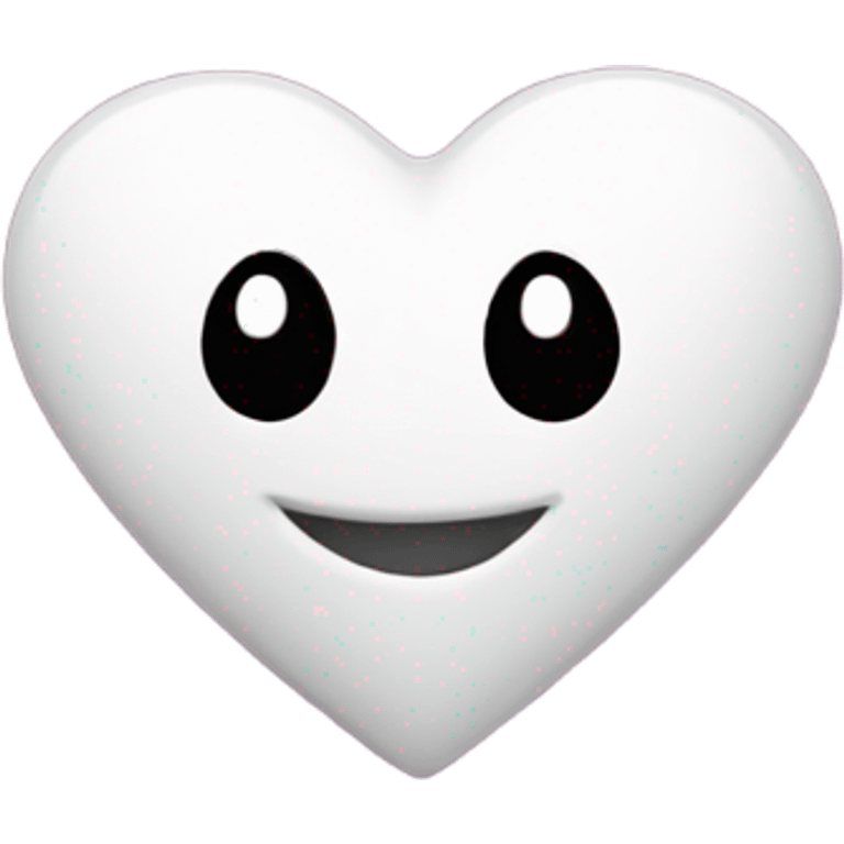 White heart with heart eyes and a smiley face surrounded by hearts  emoji